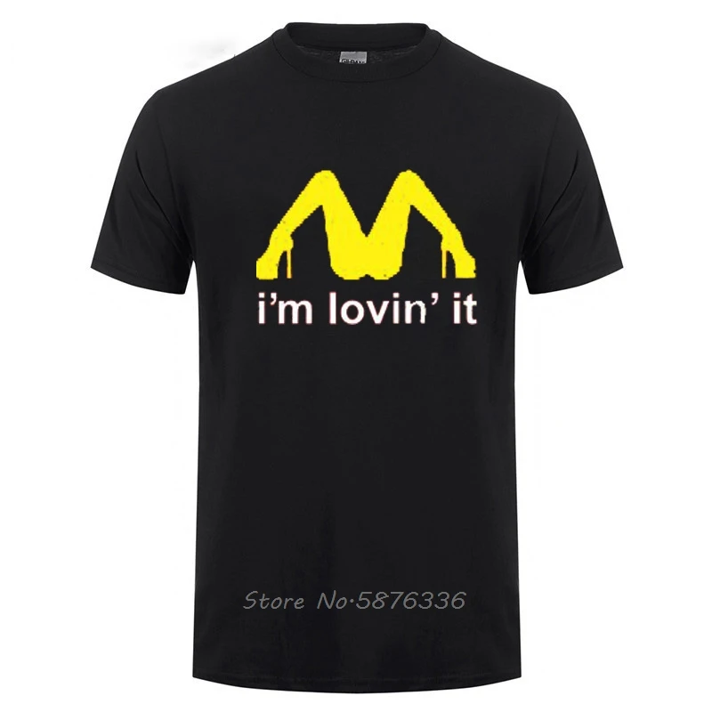 Трехцветная футболка с надписью I'm Love It inaсобственate нападение Мужская забавная