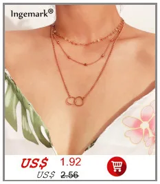 Ingemark панк большая массивная цепочка ожерелье NE+ BA ошейник стимпанк хип хоп алюминиевый браслет ножной браслет женский ювелирный набор