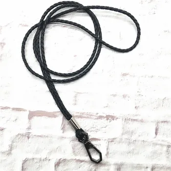 

100Pcs/lot Mobile Phone Straps Gun black buckle Hanging Neck Lanyard for iPhone Camera USB Holder ID Pass Card Name Badge Holder