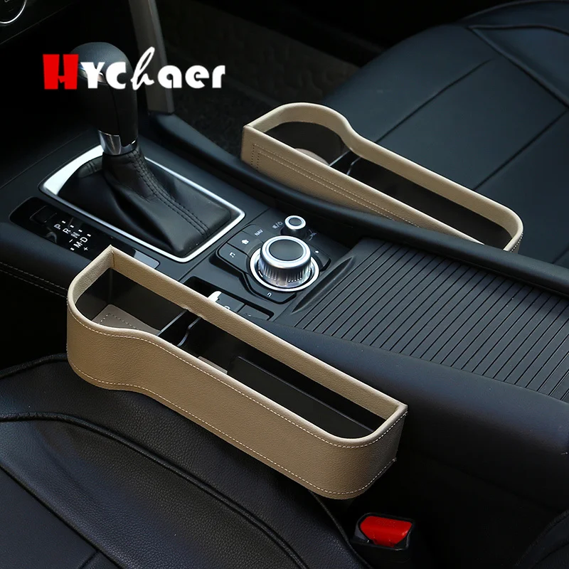 Car Storage Box Seat Gap Organizer PU Case Pocket Car Seat Side Slit SHP 