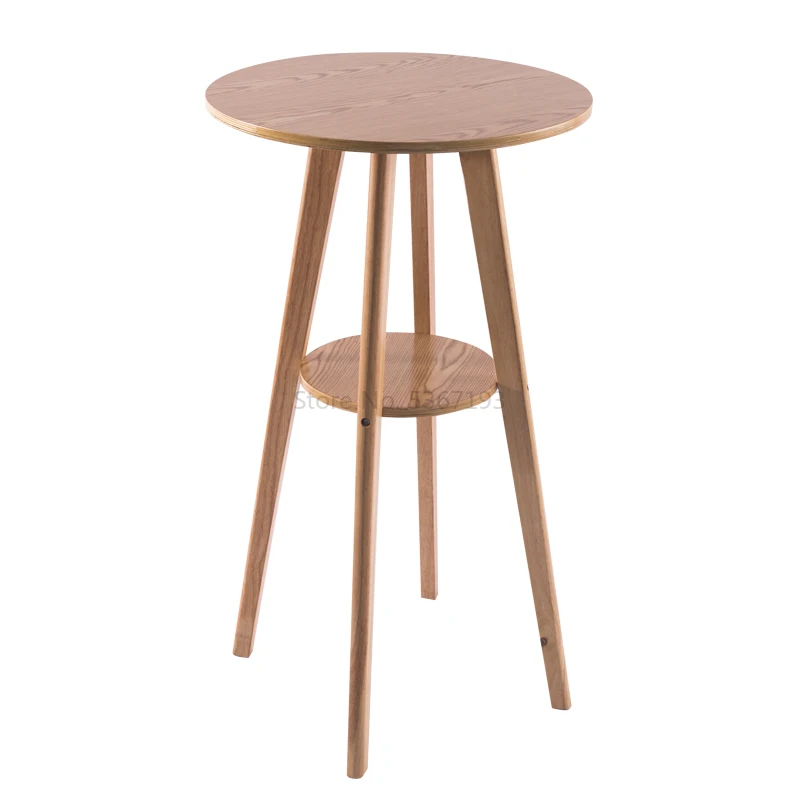 Mesa de Bar del de Europa, Grupo Combinado, mesa alta, mesa redonda madera sólida, mesa de tiempo libre hogar - AliExpress Muebles