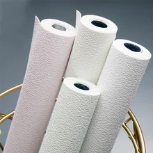 10 Meters Diatom Mud Wallpaper Foam Linen Pattern Self-Adhesive Wallpaper Dormitory Bedroom Living Room Background Wall Sticker