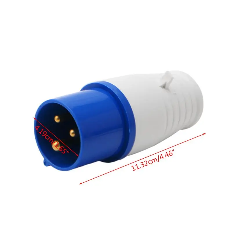16 ампер 3 Pin промышленная штепсельная вилка + розетка 220 250V всепогодный IP44 2P E фазы