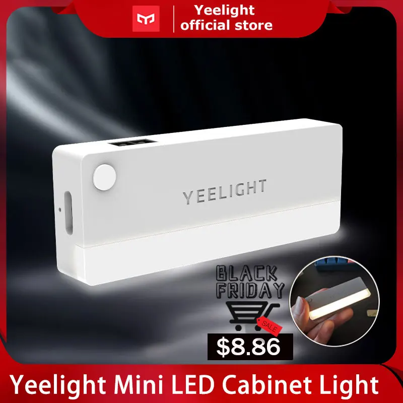 Светодиодный мини-светильник Yeelight шкафа ночсветильник с инфракрасным датчиком и