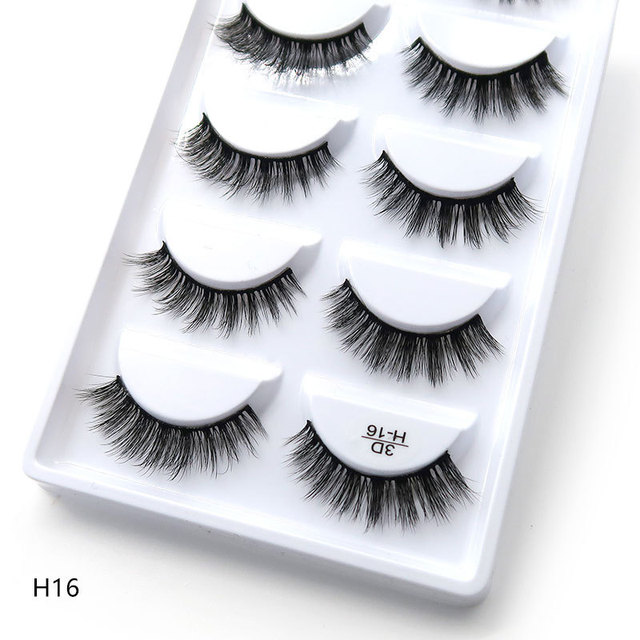 Pairs 3D Mink Hair Natural Cross False Eyelashes Long Messy Makeup Fake Eye Lashes Extension Make Up Beauty Tools maquiagem