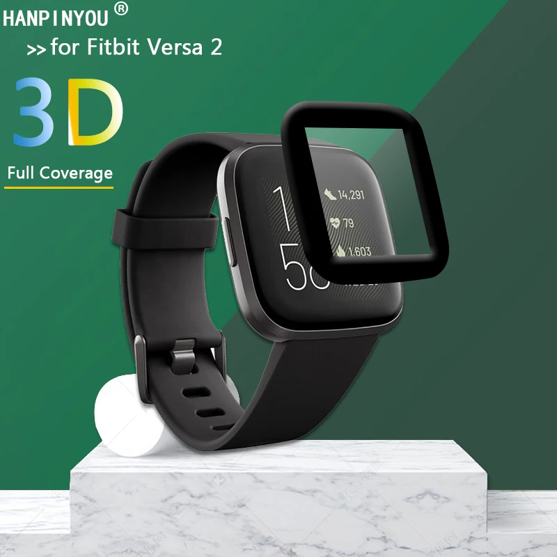 

For Fitbit Versa 2 Watch Versa2 3D Curved Plating Full Covering Soft PMMA PET Film Screen Protector (Not Tempered Glass)