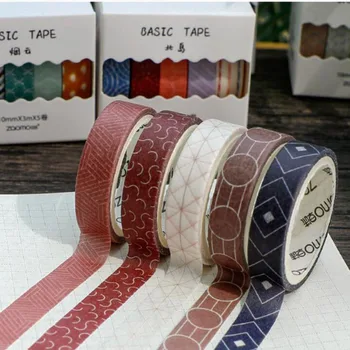 

5 pcs/Pack Creative Pattern Washi tape Set Cute DIY Decoration Sticker Scrapbooking Adhesive Masking Tape stationery gift
