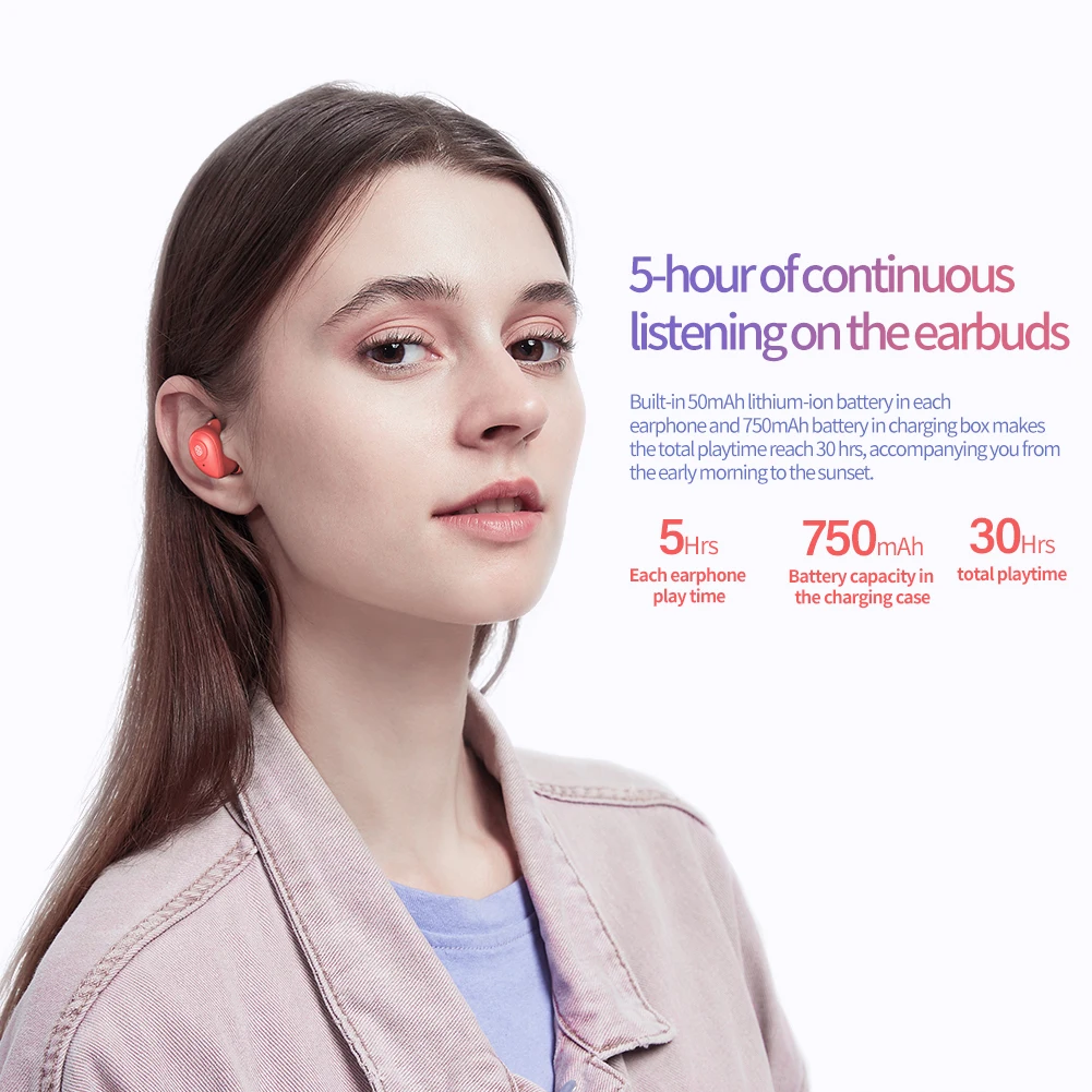 NILLKIN TWS Bluetooth 5,0 настоящие Беспроводные наушники IPX5 Спортивная головка набор стерео Авто пара 5 часов воспроизведения зарядный чехол