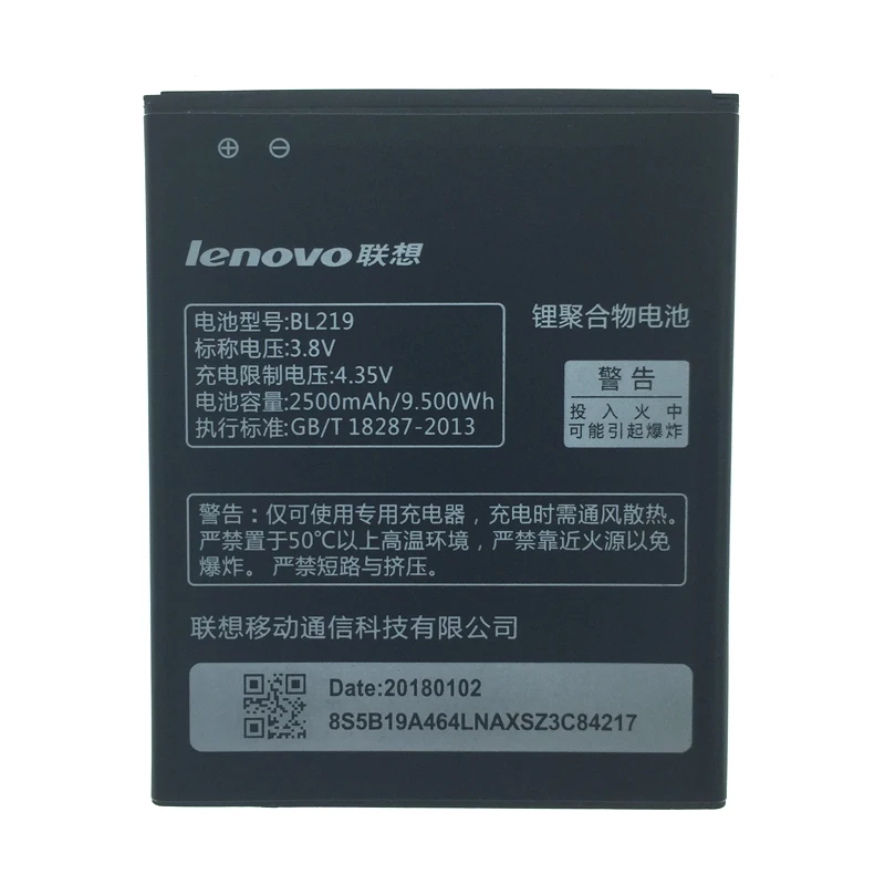 

2pcs NEW Original 2500mAh bl219 battery for LENOVO bl219 High Quality Battery+Tracking Number