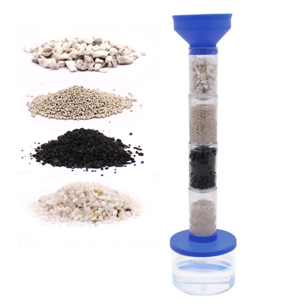 Kids Science Learning Kit DIY Water Purifying Device Assembled Toy School Teaching Supplies