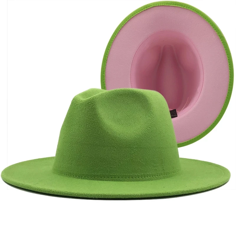 Модные шляпы Twoo Tone Fedoras ковбойская шляпа женские и мужские весенние широкие поля