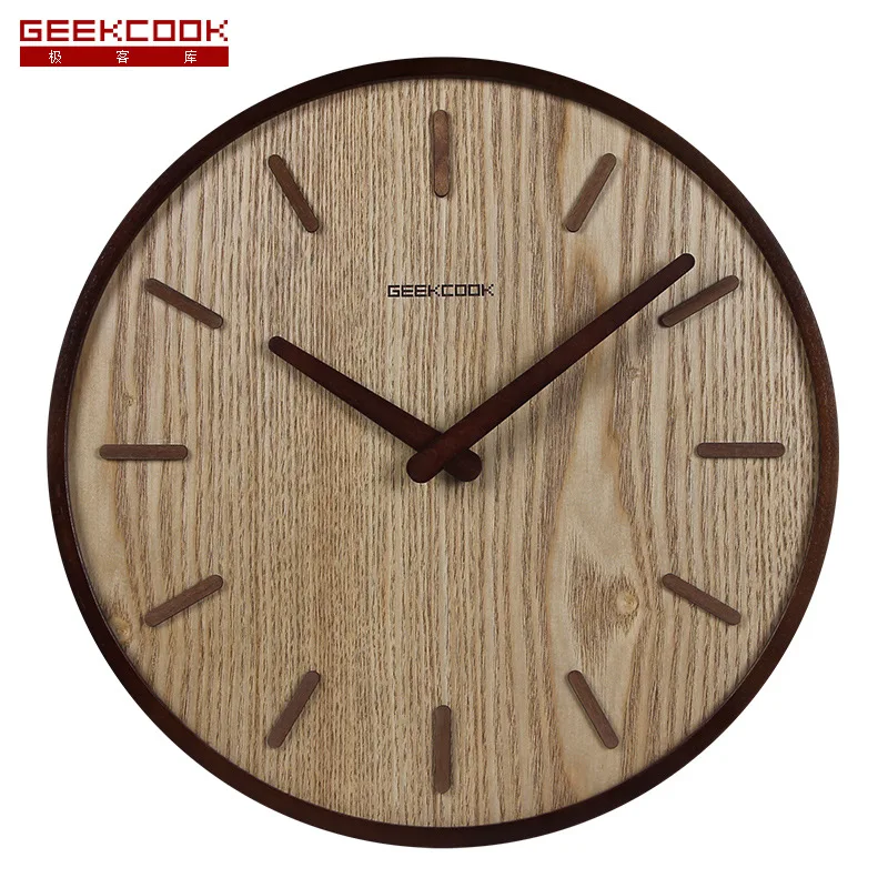Large Bamboo Wood Wall Clock