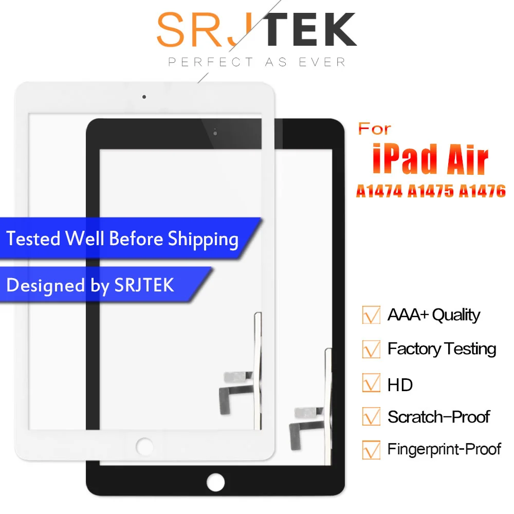 اللمس لباد الهواء باد 5 شاشة تعمل باللمس محول الأرقام ل Ipad5 باد الهواء 1 شاشة زجاج لوحة الاستشعار الرئيسية زر A1474 A1475 A1476 Mobile Phone Lcd Screens Aliexpress