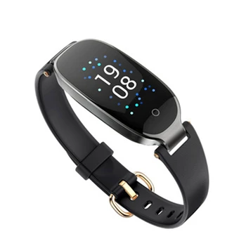 

S3 Smart Watch Women Ladies Heart Rate Monitor Peeter Fitness Band Bluetooth Watch for Android IOS Phone Black