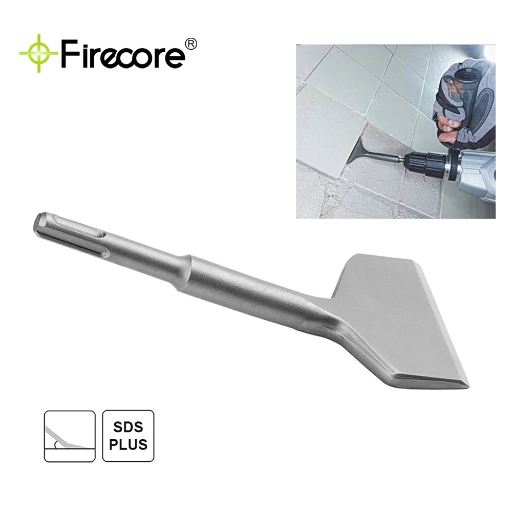 Firecore Sds Plus 3in Wide Electric Hammer Chisel Angled Bent Electric