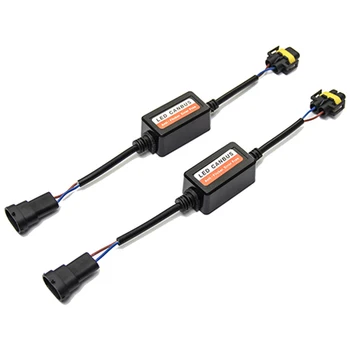 

2X H8/H9/H11 LED Headlight Canbus Error Anti Flicker Resistor Canceller Decoder