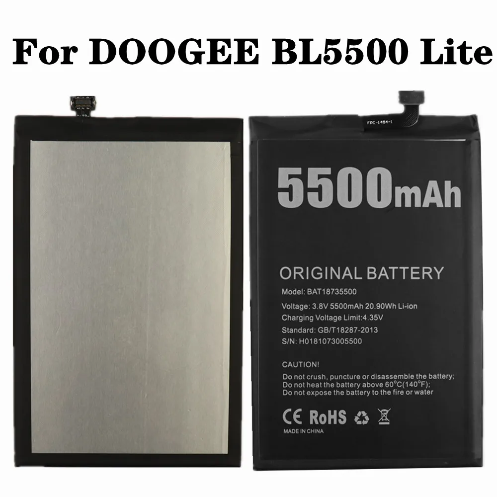 100% новый аккумулятор 5500 мАч BAT18735500 Для DOOGEE BL5500 Lite 4G 6 19 '✙:9 Android 8 1