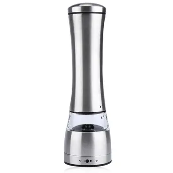 

Stainless Steel Electric Pepper Mill Adjustable Coarseness Salt Spices Grinder Kitchen Seasoning Grinding Tools