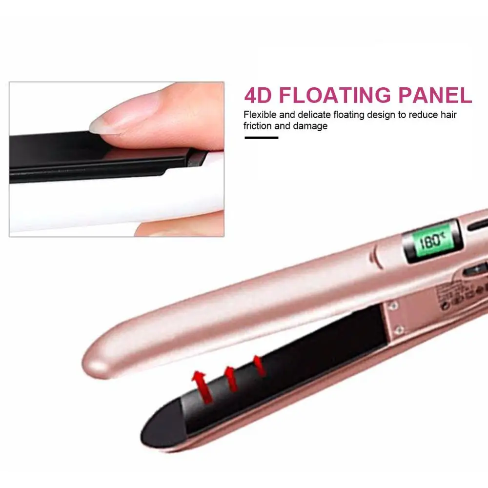 2 in 1 Portable Hair Straightener Hair Curler Tool LCD Hair Care And Styling With Ceramic Tourmaline Ionic Styling Accessories 2 in 1 Portable Hair Straightener Hair Curler Tool LCD Hair Care And Styling With Ceramic Tourmaline Ionic Styling Accessories