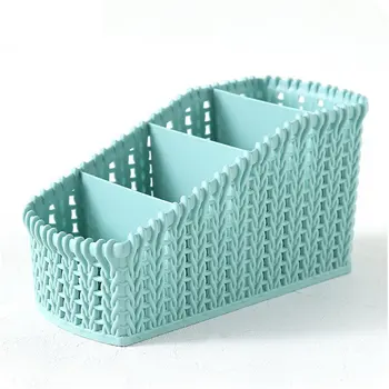 

Hollow Basket Plastic Desktop Drawer Practical Rattan Compilation And Collection Dug Hollowed Out Box Basket