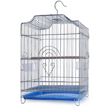 

Stainless Steel Plating Bird Cage Parrot Peony Pigeon Starling Large Space for Activities Freedom Does Not Rust Strong Durable