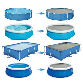 

4 Different Size Swimming Pool Cover For Solar Pool Cover Protector Foot Above Ground Blue Protection Swimming Pool