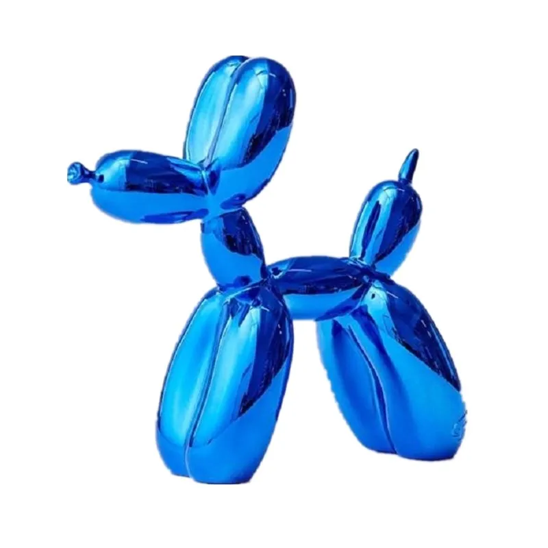 

Plating Balloon Dog Statue Abstract Dog Art Sculpture Animals Figurine Resin Craftwork Home Decoration Accessories R396