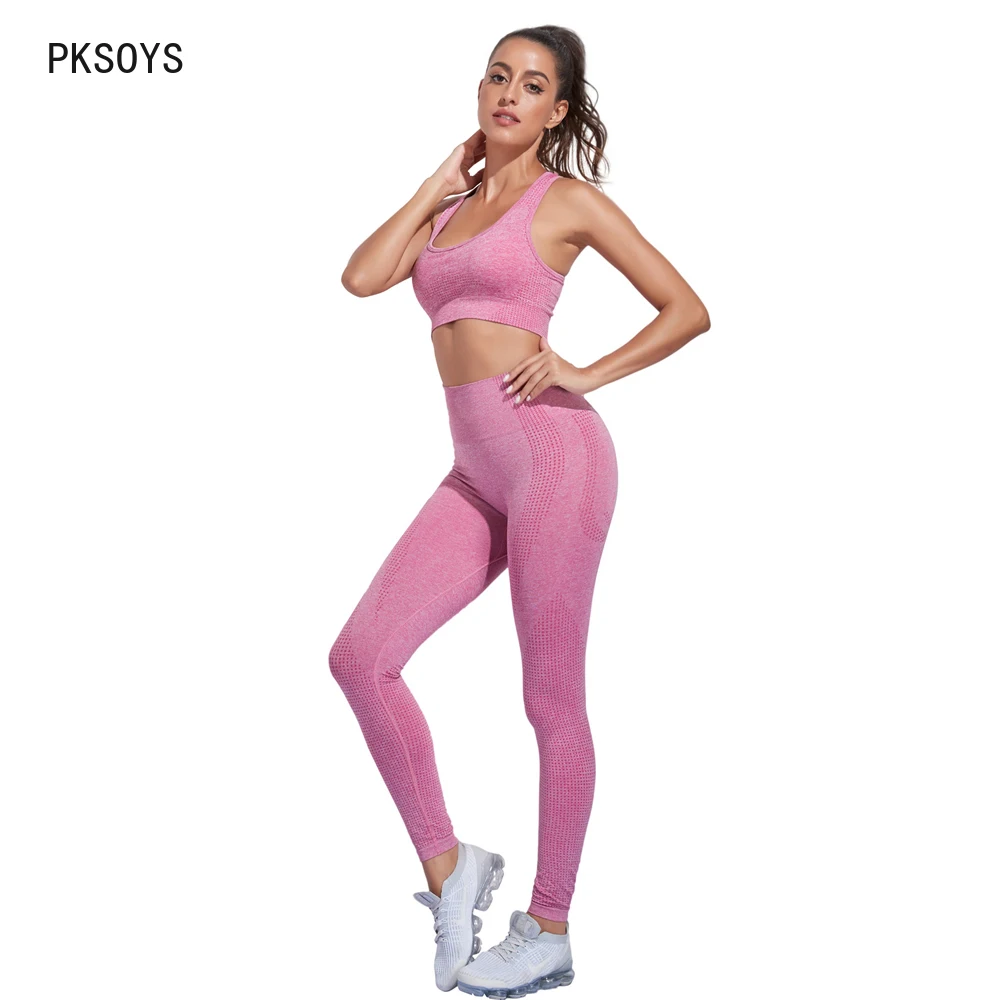 Precio bajo Conjunto de entrenamiento de 2 piezas para mujer, ropa de gimnasio, Sujetador deportivo, conjunto de Yoga, Leggings de encaje perfecto, chándal r0QK3DY8MDk
