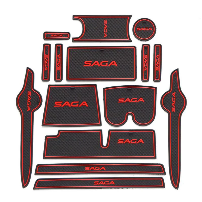 

Car Door Groove Mat Gate Slot Pad Cup Armrest Storage Pad For Proton Saga BLM FL FLX