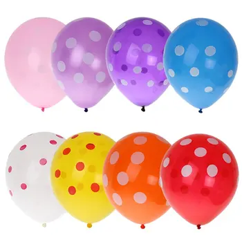

100 Pcs Kleurrijke 12 "Dot Stijl Ballonnen Voor Party Bruiloft Verjaardag Decoratie