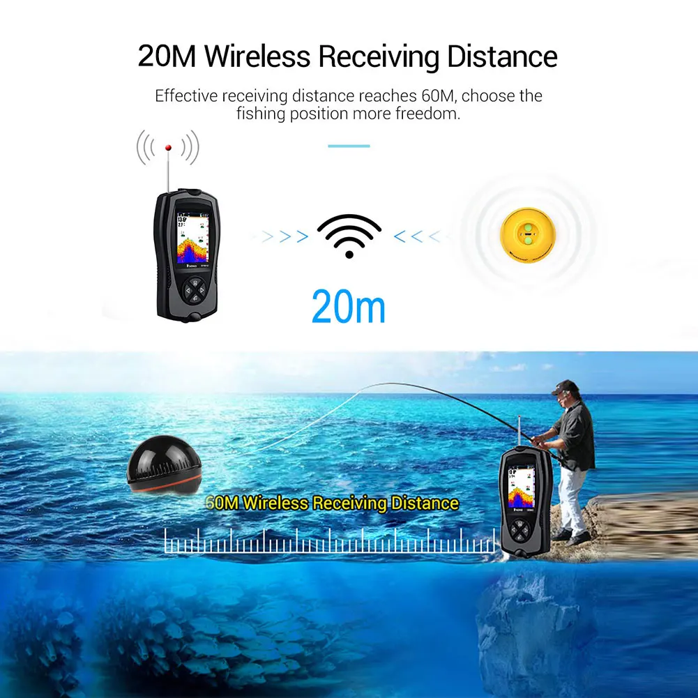 Совершенно умный телефон Sonar сенсор Bluetooth Интеллектуальный рыболокатор Android и Ios рыба визуальный рыбалка