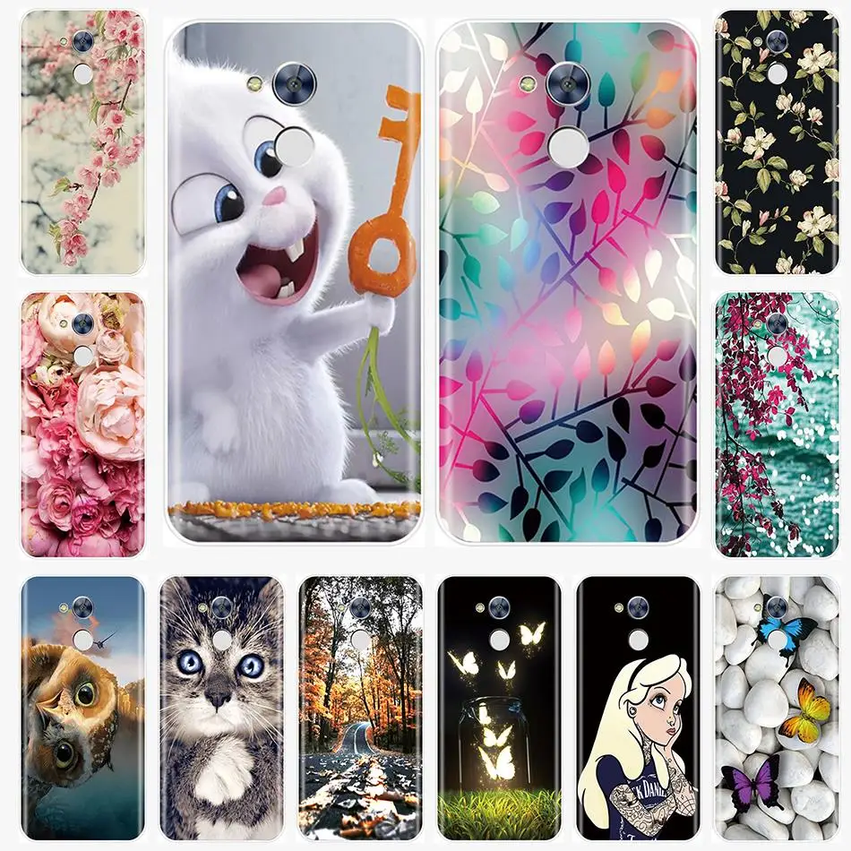 

For Huawei Honor 4C 5C 6C 6A Case Silicone Soft TPU Painted Pattern Back Cover For Huawei 4X 5A 5X 6 6X 5C Phone Case
