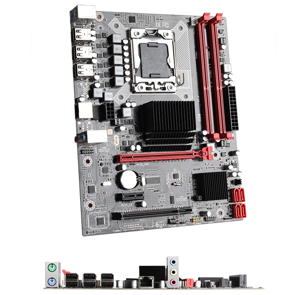 

X58 Dual Channel PCI Express Gaming Desktop Solid State Motherboard Computer Durable Stable USB2.0 Office 32G DDR3 LGA 1366