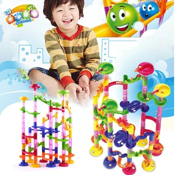 

DIY Marble Run Race Set Railway Building Construction Building Blocks 3D Labyrinth Ball Maze Track Kids Gift Toys