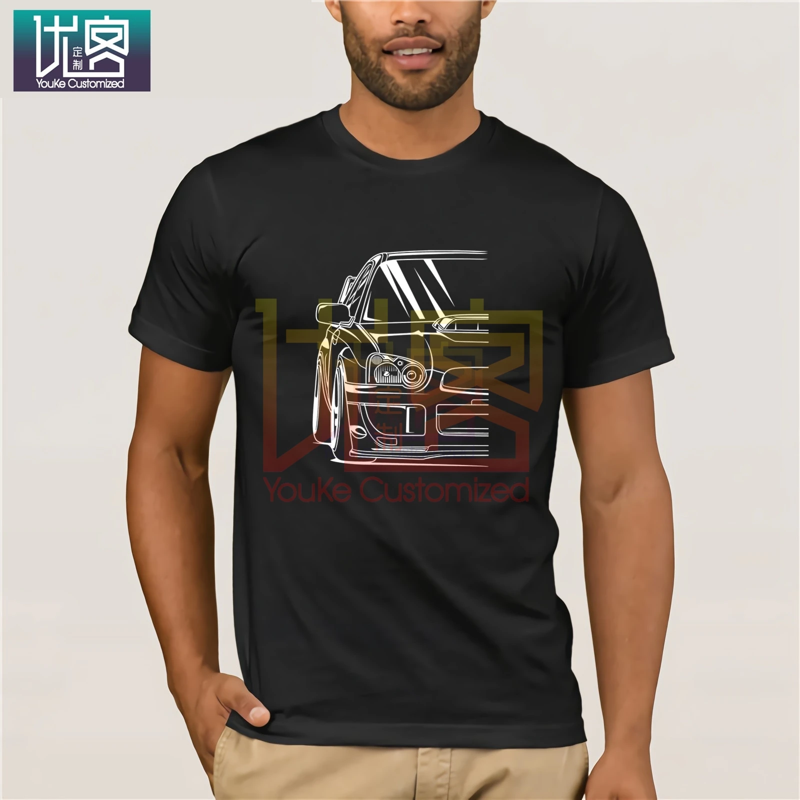Car T Shirt 2020 Japanese Classic Wrx Sti TUNER CAR APPAREL TURBO SUBIE IMPREZZA AUTOMOTIVE Simple Short Sleeve | Мужская одежда