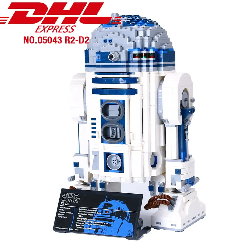

05043 Star Toys Series wars Out of Print The R2 Robot Set D2 Model Building Blocks Bricks 10225 birthday christmas gifts toys