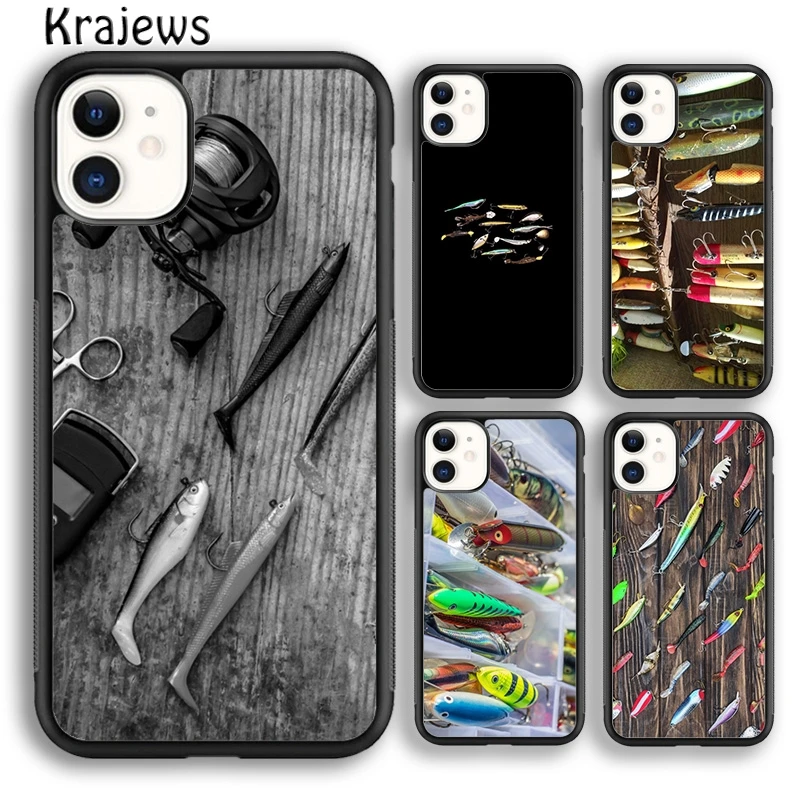 Чехол krajew для телефона с изображением приманки на щуку и спиннера iPhone 5s SE 6s 7 8 plus X