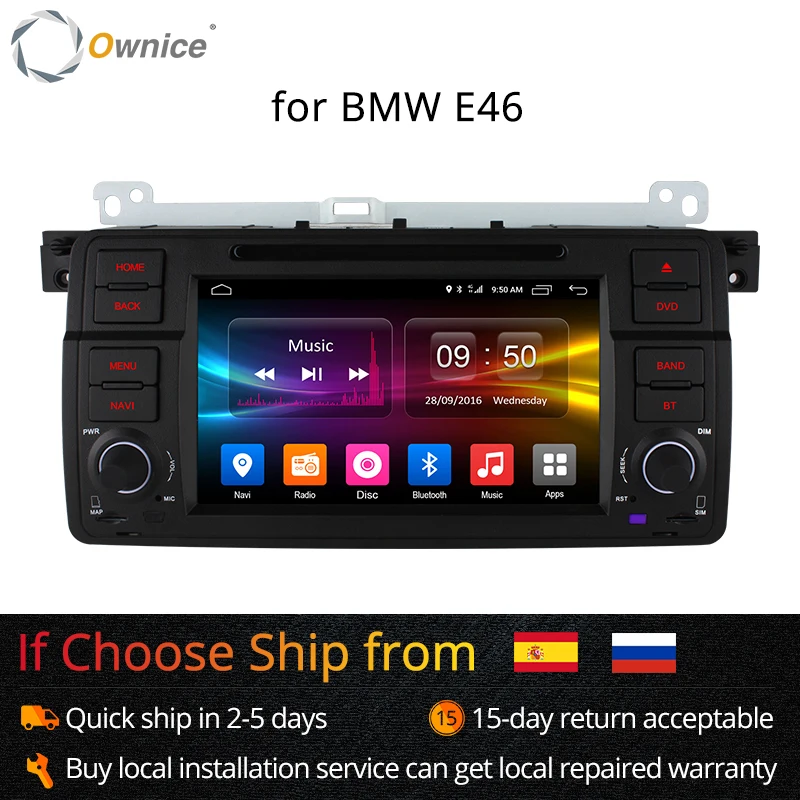 Ownice C500 Android 6 0 Восьмиядерный для bmw E46 M3 автомобильный dvd gps navi wifi 4G BT Радио RDS 2 Гб ОЗУ
