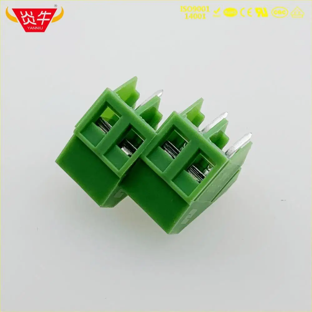 KF103 5,0 мм 2PIN PCB Универсальный винтовой клеммный блок DG303S KF103-5.0-2P SMKDSP 1,5/2-1733415 PHOENIX CONTACT YANNIU