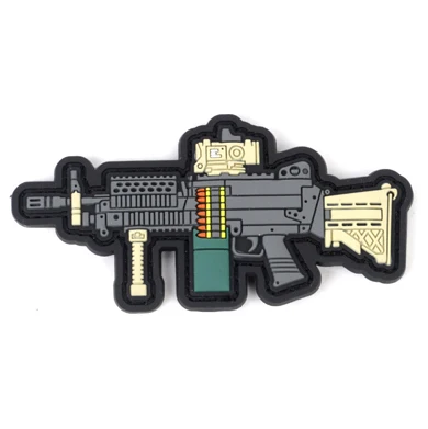 QB MK18 81-1 нашивка значок цвет патч Прикрепленный Охота военные нашивки значок для ПВХ патч - Цвет: MK46