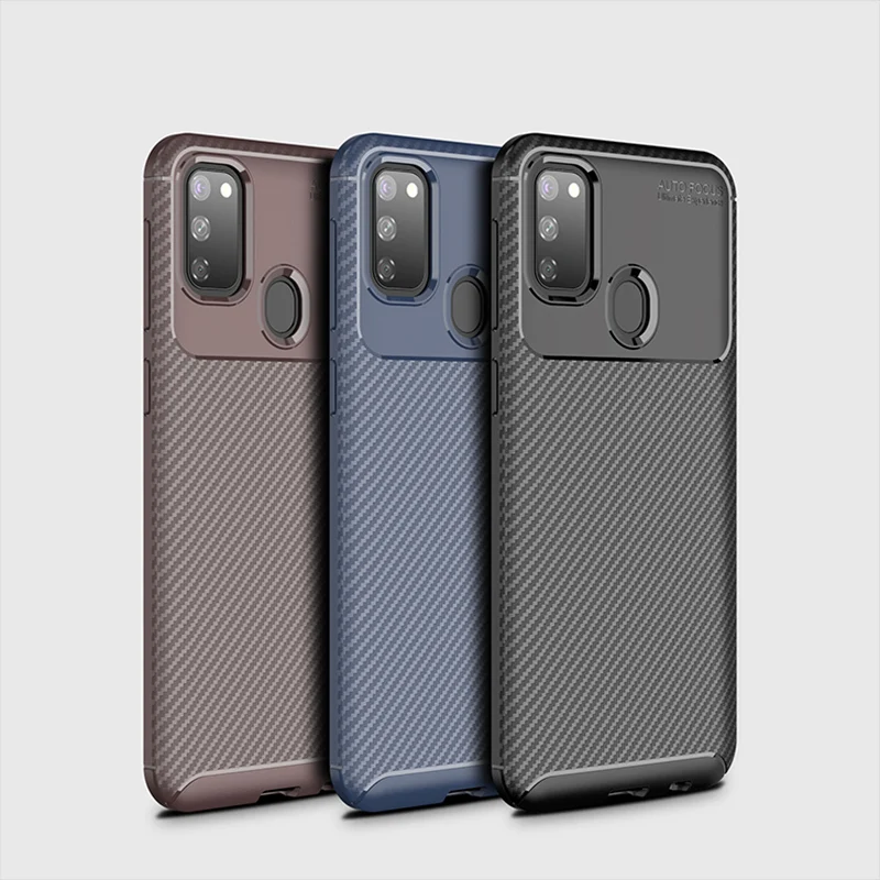 Чехол для телефона Samsung M30s чехол роскошный бампер из углеродного волокна мягкие