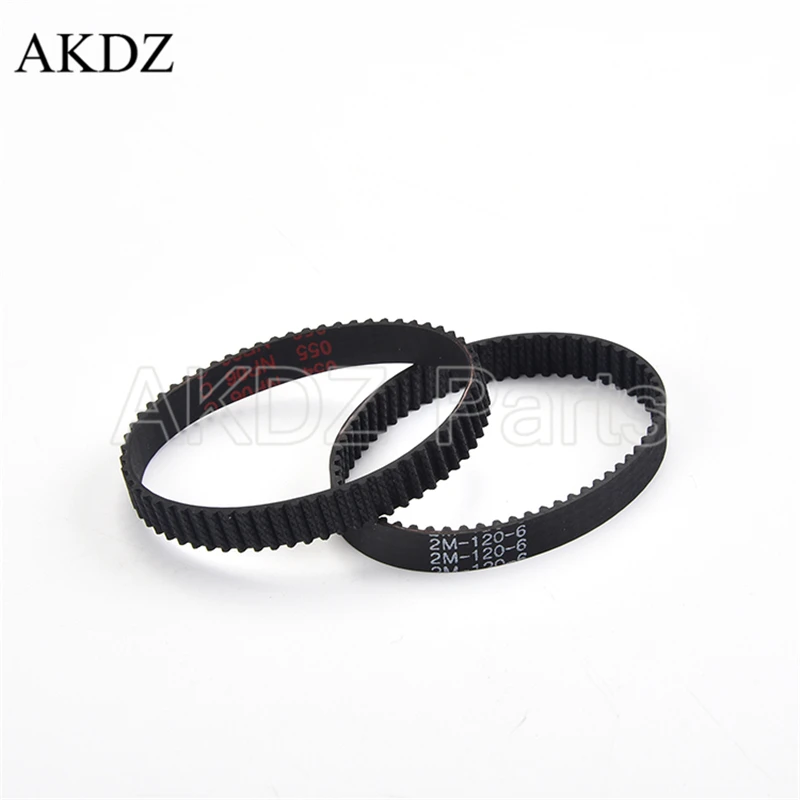

2MGT 2M 2GT Synchronous Timing belt Pitch length 120 width 6mm/9mm Teeth 60 Rubber closed