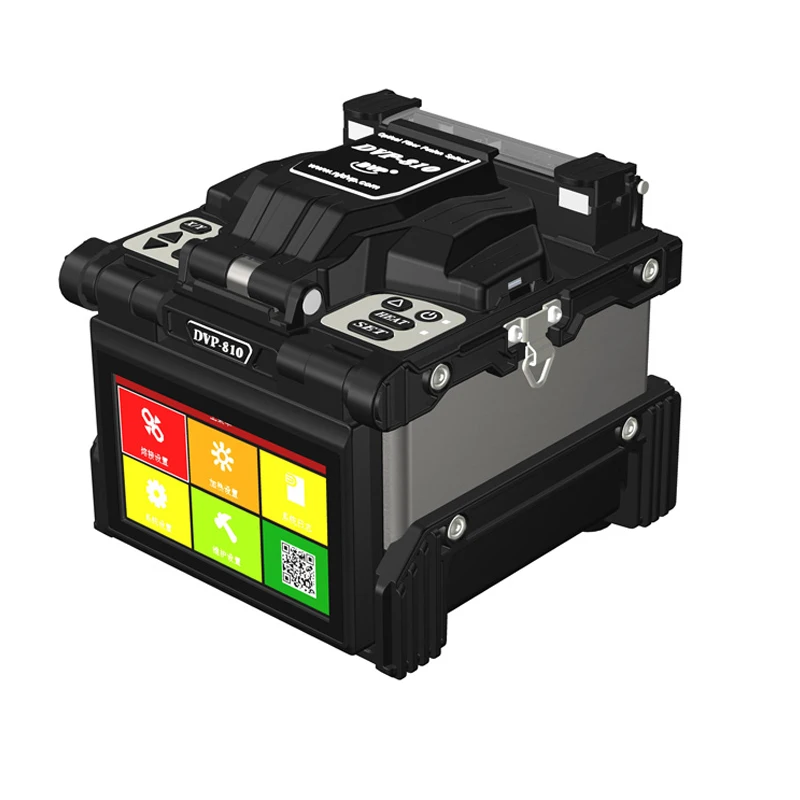 DVP-810 optical fiber fusion splicer DVP 810 FTTH 6 Motors Fiber Optic Splicing Machine English menu