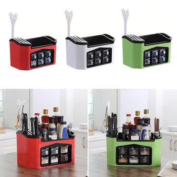 

Multi-Function Kitchen Chopper Spoon Rack Seasoning Box Seasoning Jar Storage Rack Chopsticks Storage Combination Tool Holder