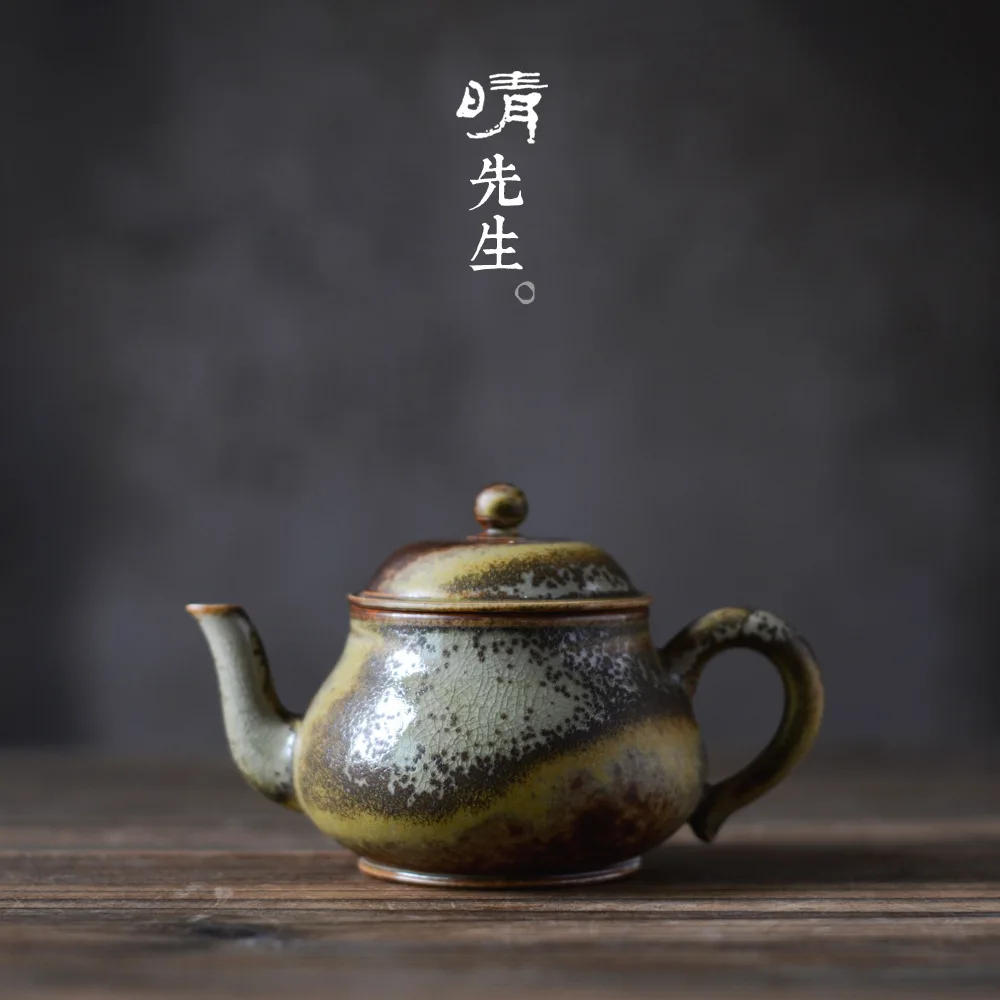 

Jindezhen Coarse Pottery Hand Teapot Infusion Of Tea Kettle Wood Burning Kungfu Online Small Teapot Japanese Ceramics Pear