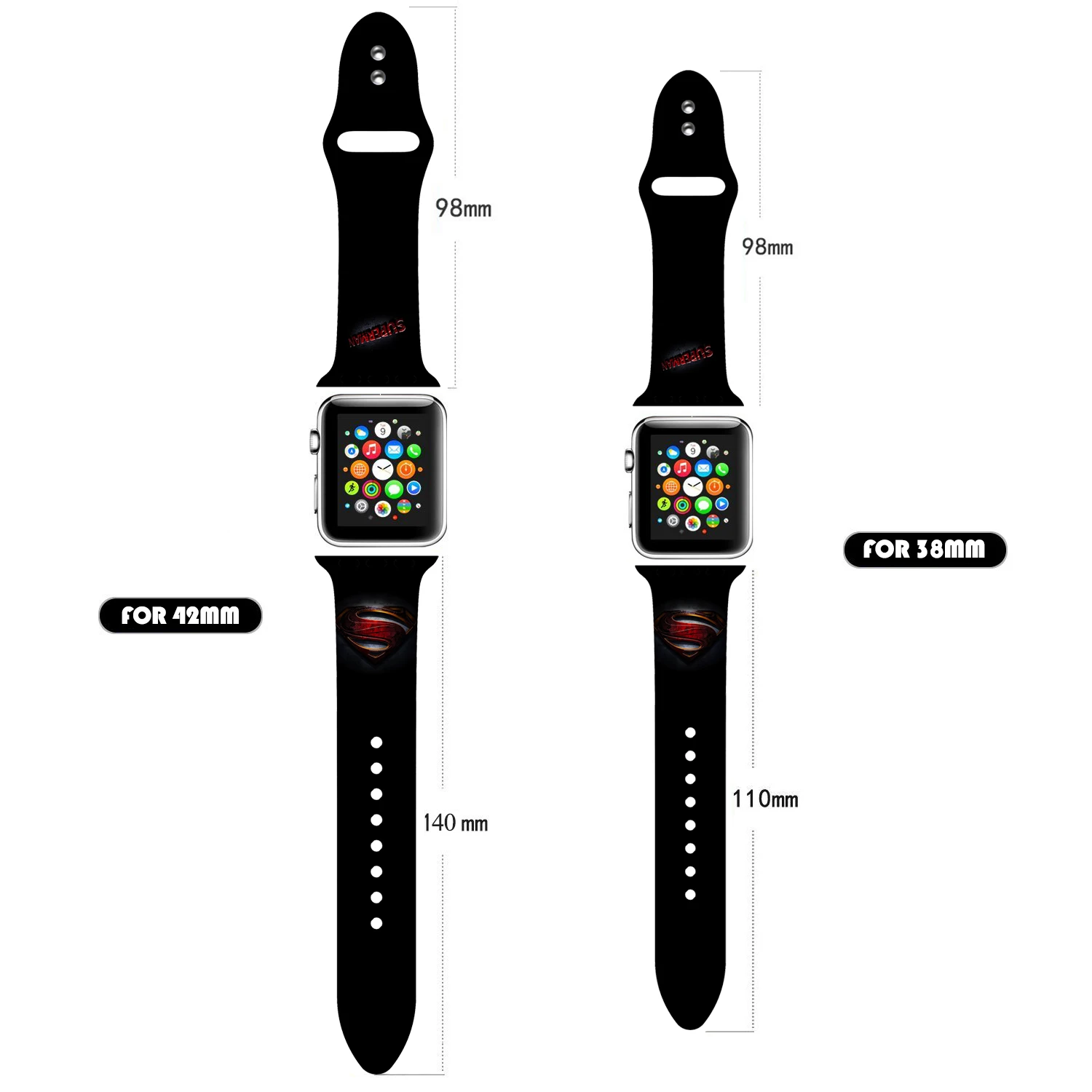 40mm 44mm Silicone Christmas Band For Apple watch 5 4 3 2 1 Bands Floral Printed Strap for iWatch Series 5 4 3 2 38mm 42mm Gifts