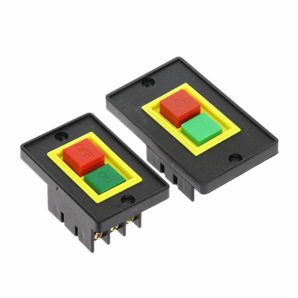 

1Pcs AC 380V 2KW I/O On Off Start Stop Push Button Switch 6 Screw Terminals QCS1