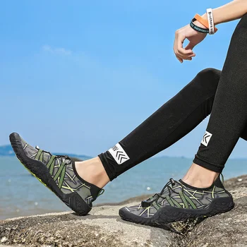 

39-47 Size Men Beach Shoes Women Outdoor Swimming Shoes Adult Aqua Flat Soft Seaside Shoes Non-slip Walking Couple Yoga Shoes