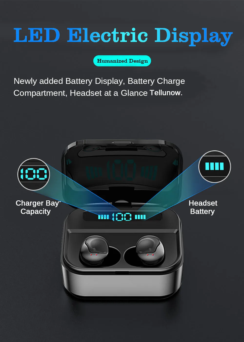 Наушники EARDECO 2200 мАч TWS беспроводные наушники IPX7 Bluetooth наушники в ухо наушники 6D стерео гарнитура микрофон беспроводные наушники