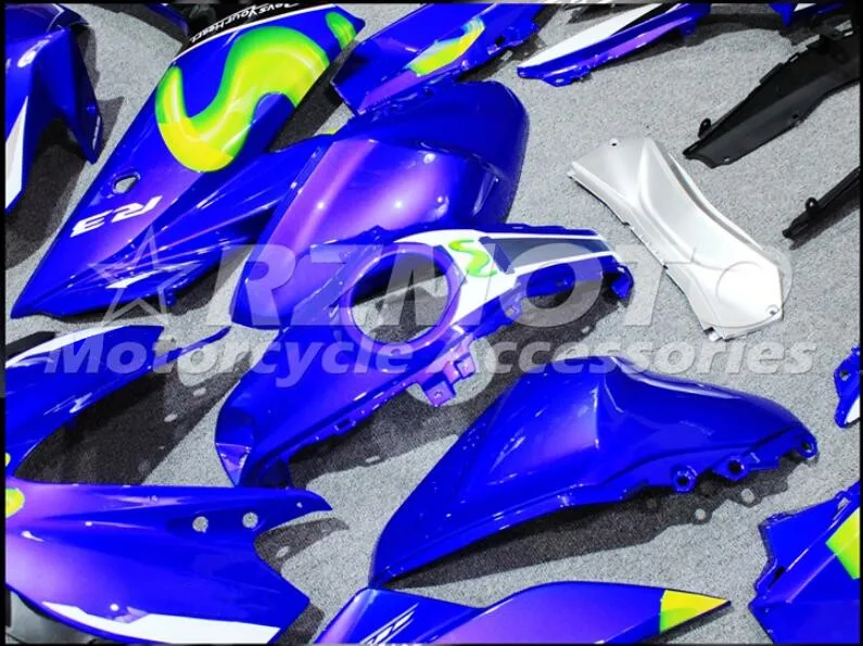 4 подарки ABS литьевая форма мотоцикл Обтекатели подходит для YAMAHA R3 R25- 15-19 обтекатель кузова набор синий белый